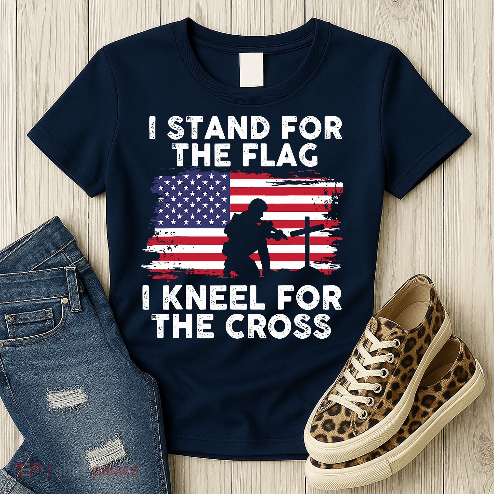 I Stand For The Flag Memorial Day For 4th Of July Women's T-Shirt