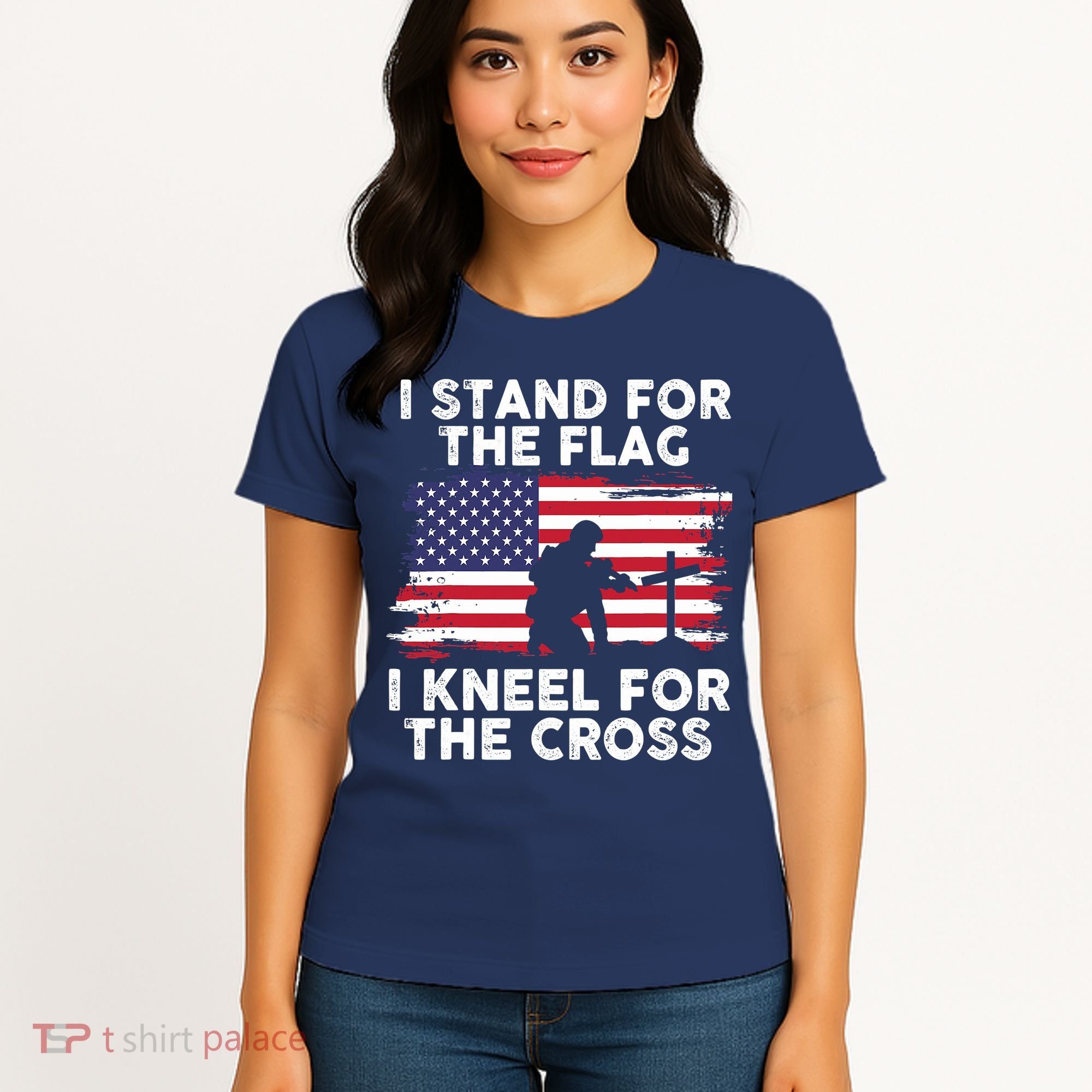 I Stand For The Flag Memorial Day For 4th Of July Women's T-Shirt