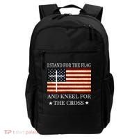 I Stand For The Flag And Kneel For The Cross Gift Backpack thumb 0