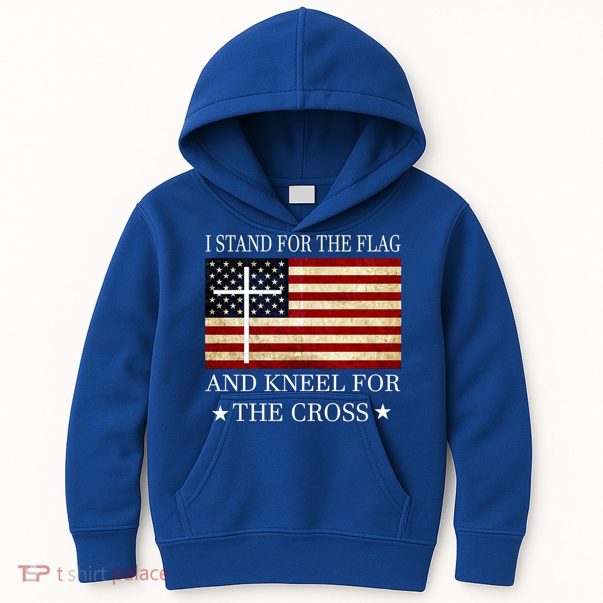 I Stand For The Flag And Kneel For The Cross Gift Kids Hoodie
