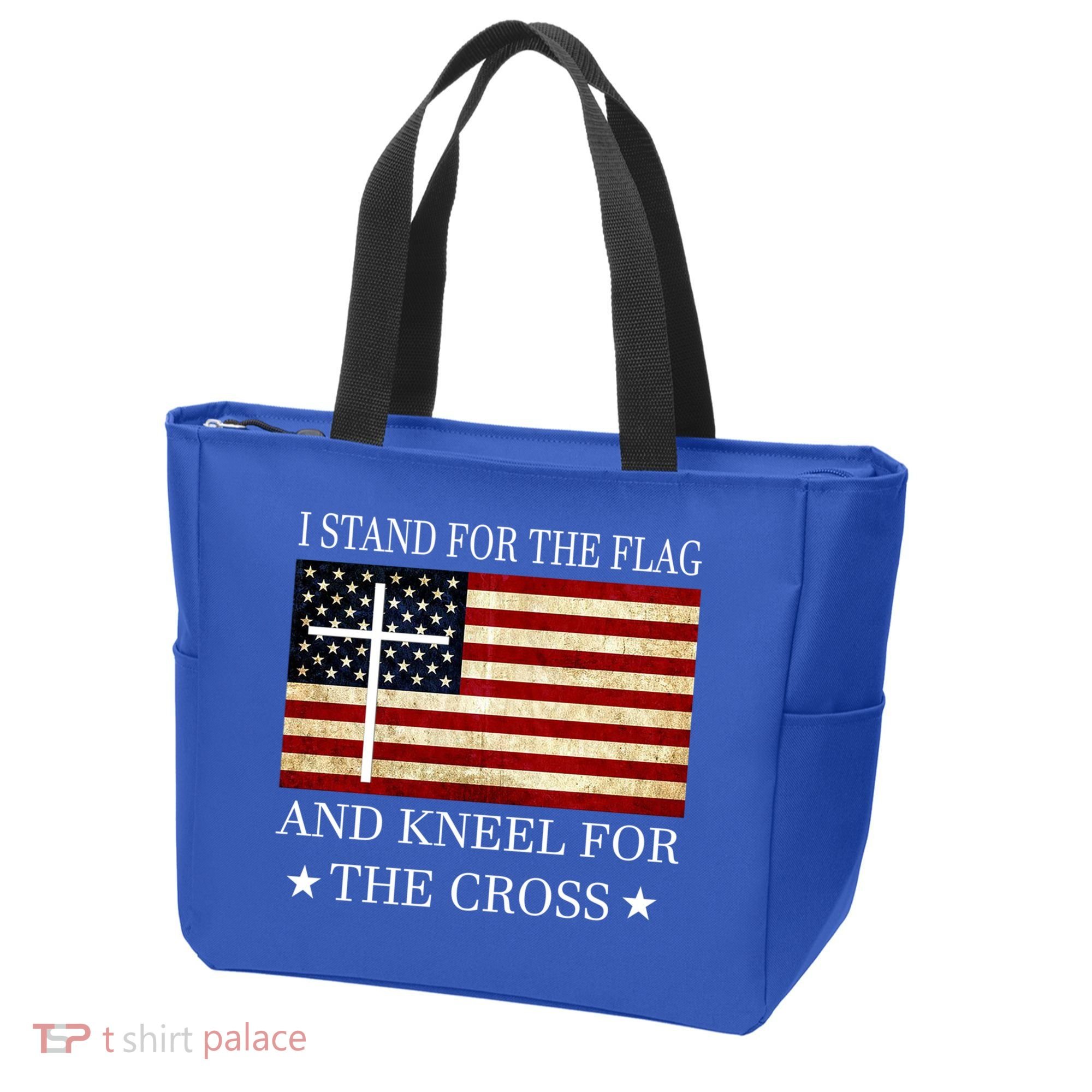 I Stand For The Flag And Kneel For The Cross Gift Tote Bag
