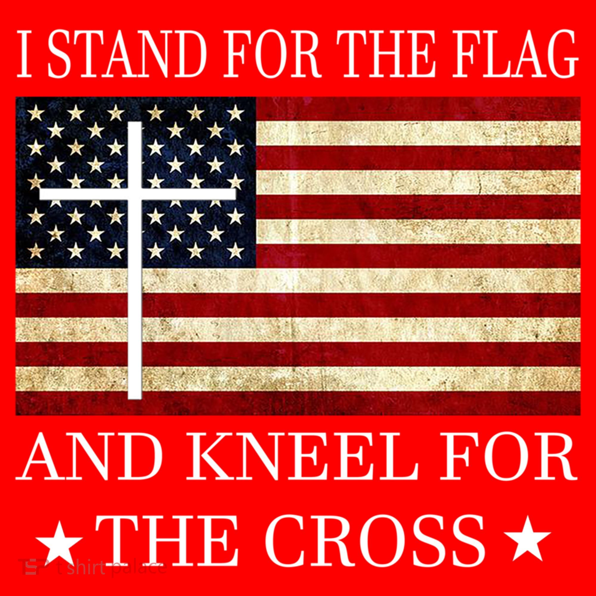 I Stand For The Flag And Kneel For The Cross Gift Santa Hat