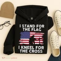 I Stand For The Flag Memorial Day Never Forget Veteran Hoodie thumb 4