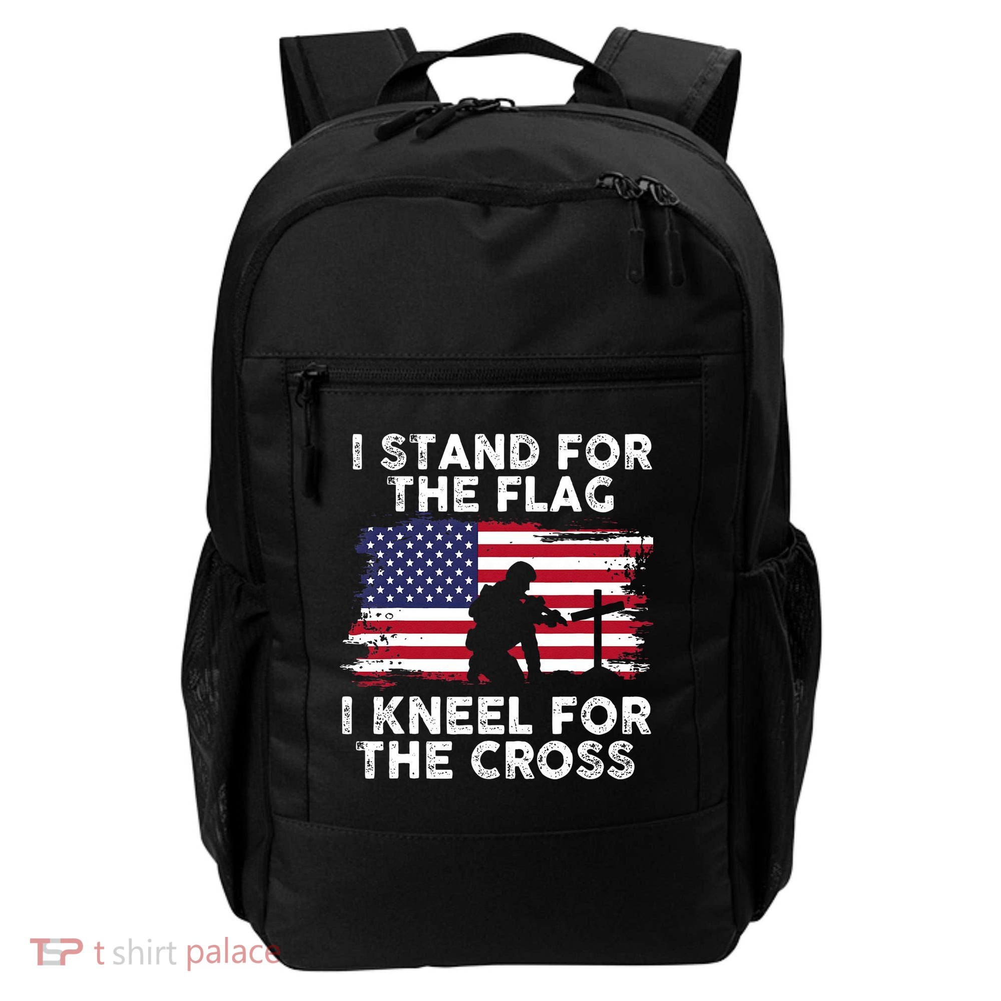 I Stand For The Flag Memorial Day Never Forget Veteran Backpack