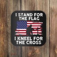 I Stand For The Flag Memorial Day Never Forget Veteran Coaster thumb 0