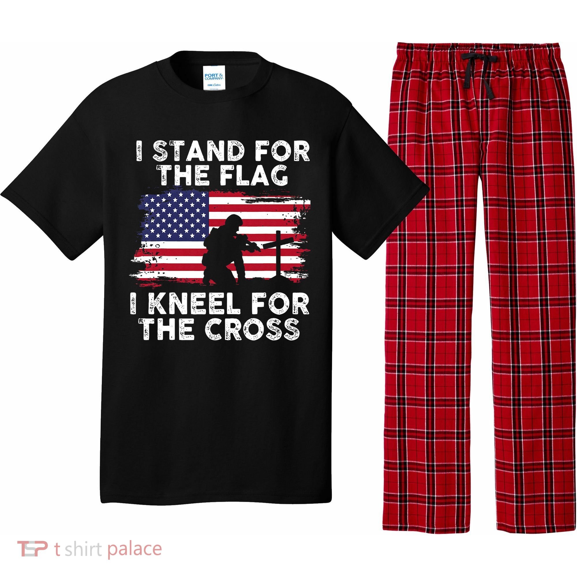 I Stand For The Flag Memorial Day Never Forget Veteran Pajama Set