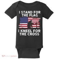 I Stand For The Flag Memorial Day Never Forget Veteran Baby Bodysuit thumb 0