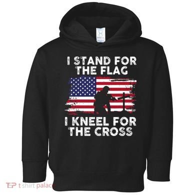 I Stand For The Flag Memorial Day Never Forget Veteran Toddler Hoodie