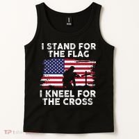 I Stand For The Flag Memorial Day Never Forget Veteran Tank Top thumb 2