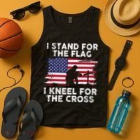 I Stand For The Flag Memorial Day Never Forget Veteran Tank Top thumb 4