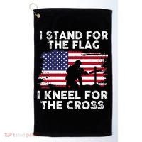 I Stand For The Flag Memorial Day Never Forget Veteran Golf Towel thumb 0