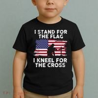 I Stand For The Flag Memorial Day Never Forget Veteran Toddler T-Shirt thumb 2