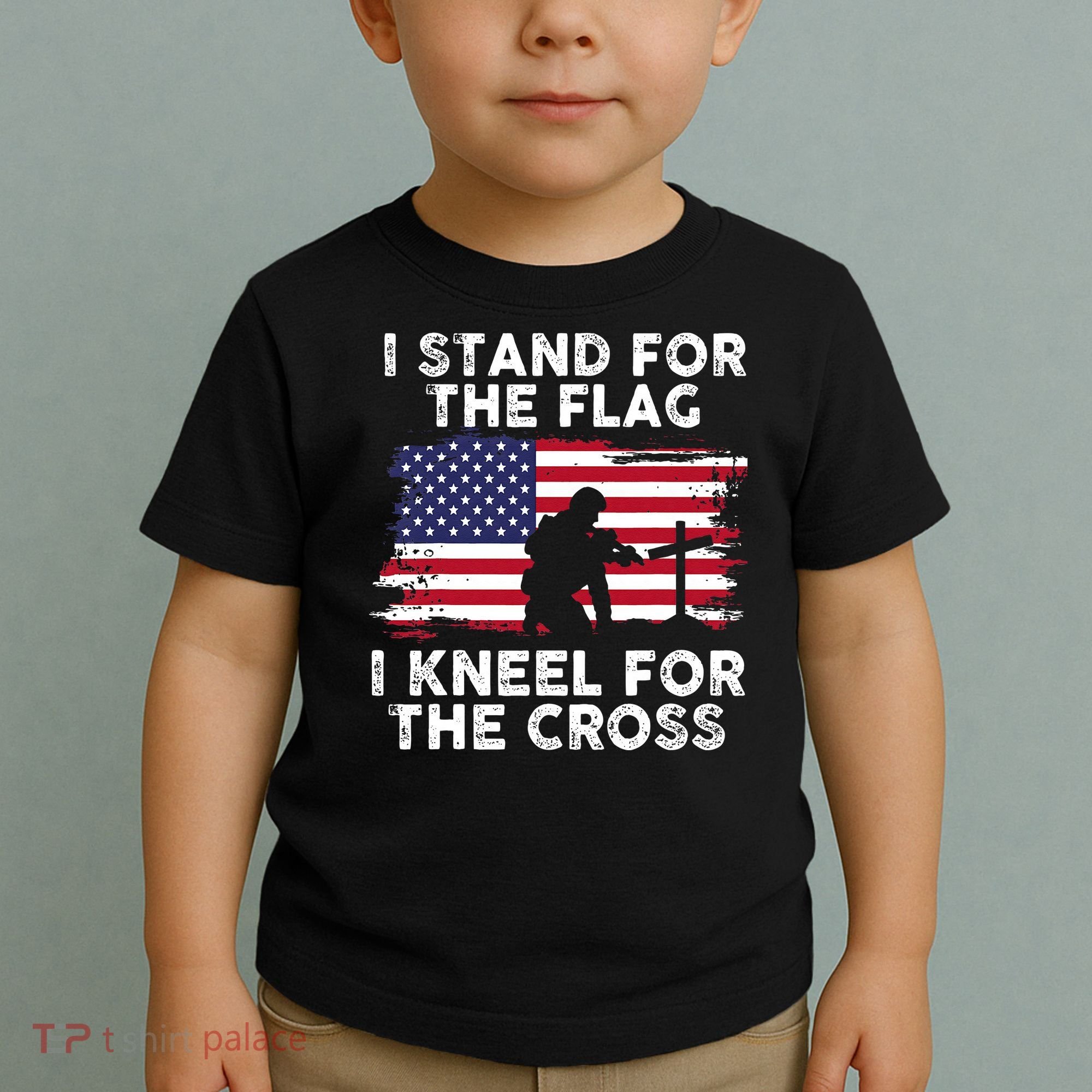 I Stand For The Flag Memorial Day Never Forget Veteran Toddler T-Shirt
