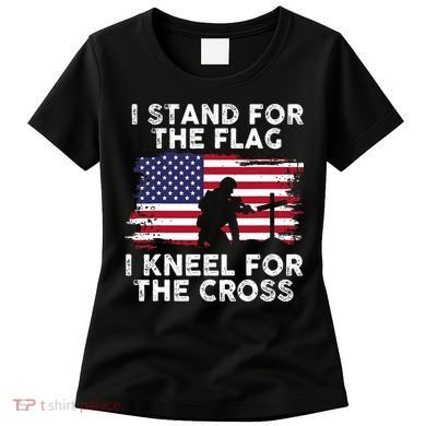 I Stand For The Flag Memorial Day Never Forget Veteran Women's T-Shirt