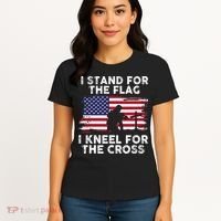 I Stand For The Flag Memorial Day Never Forget Veteran Women's T-Shirt thumb 4