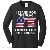 I Stand For The Flag Memorial Day Never Forget Veteran Kids Long Sleeve Shirt thumb 0