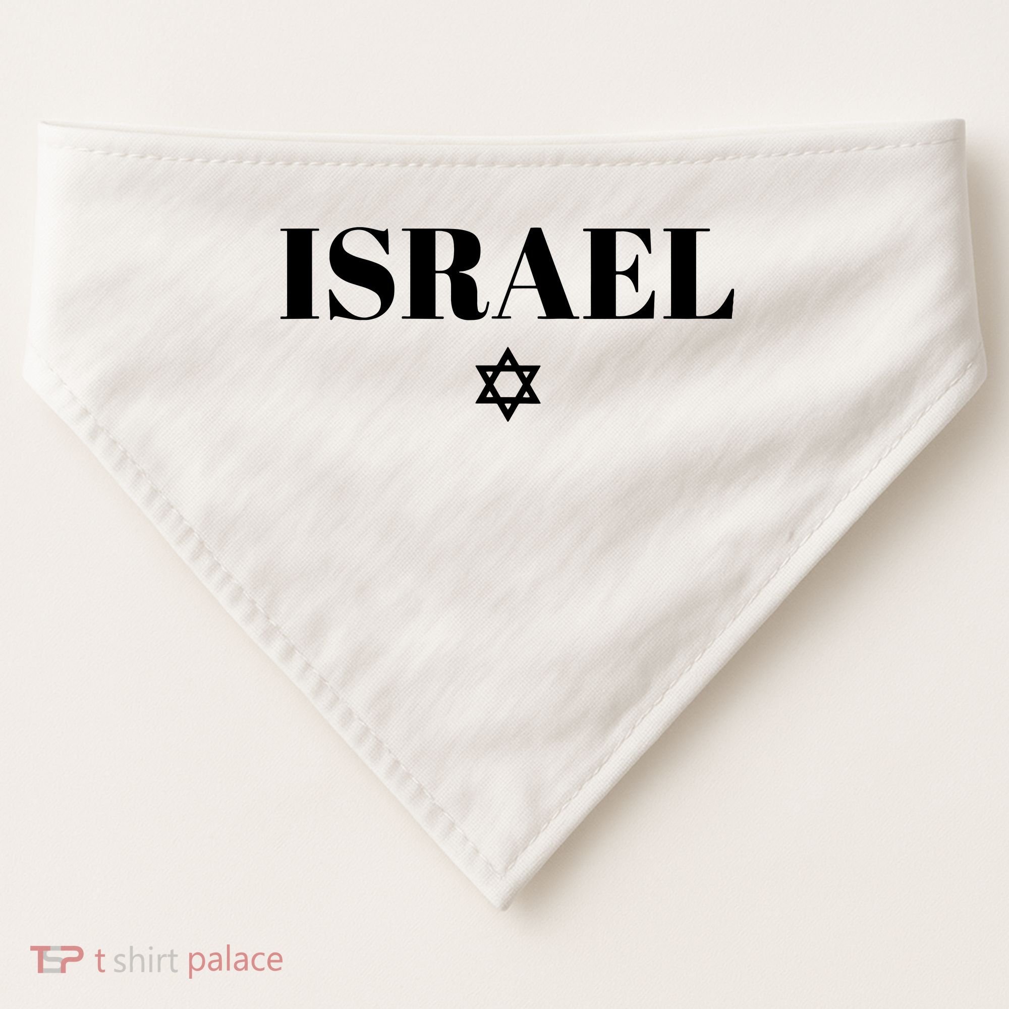 Israel Star Flag Blue Israel USA-Made Doggie Bandana
