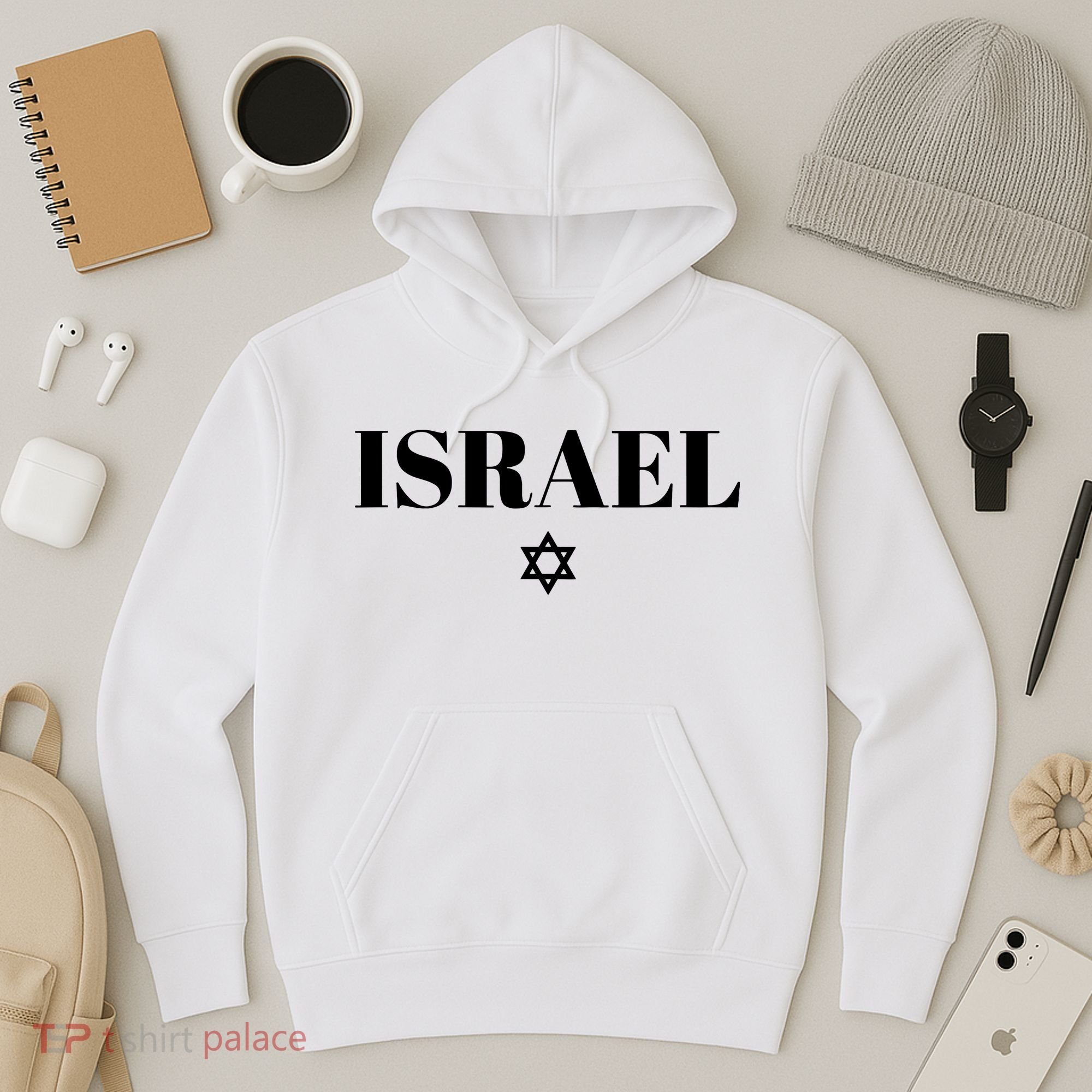 Israel Star Flag Blue Israel Hoodie