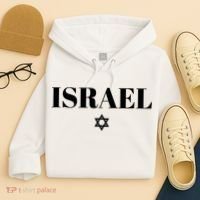 Israel Star Flag Blue Israel Hoodie thumb 4