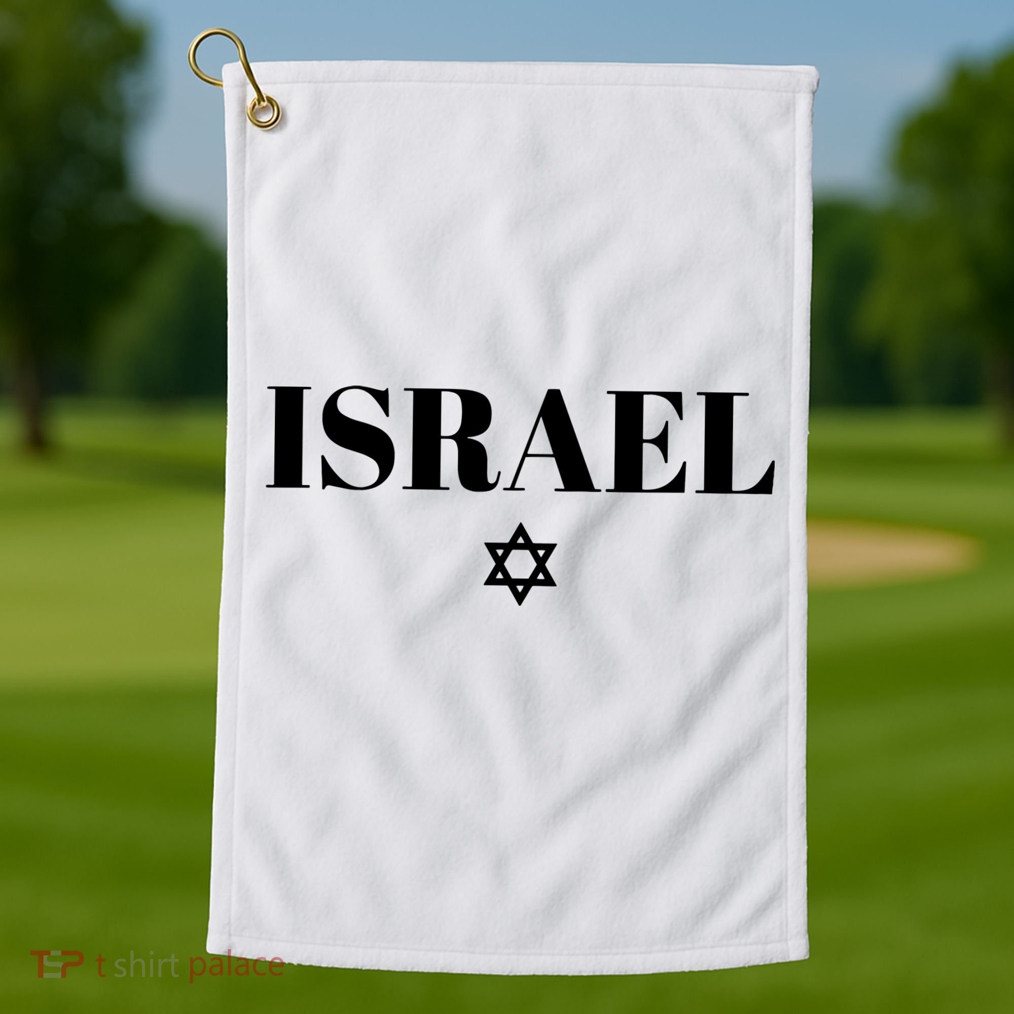 Israel Star Flag Blue Israel Golf Towel