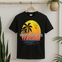 Indian Shores Fl Vintage Palm Tree Sunset T-Shirt thumb 2