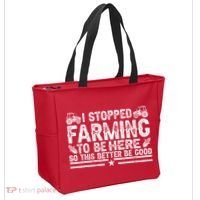 I Stopped Farming To Be Here This Better Be Good Tote Bag thumb 2