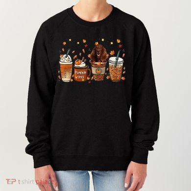 Irish Setter Fall Pumpkin Spice Latte Mug Women's Sweatshirt