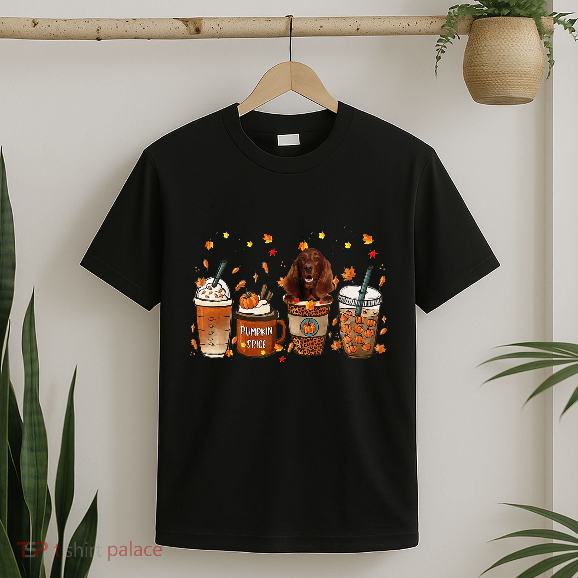 Irish Setter Fall Pumpkin Spice Latte Mug T-Shirt