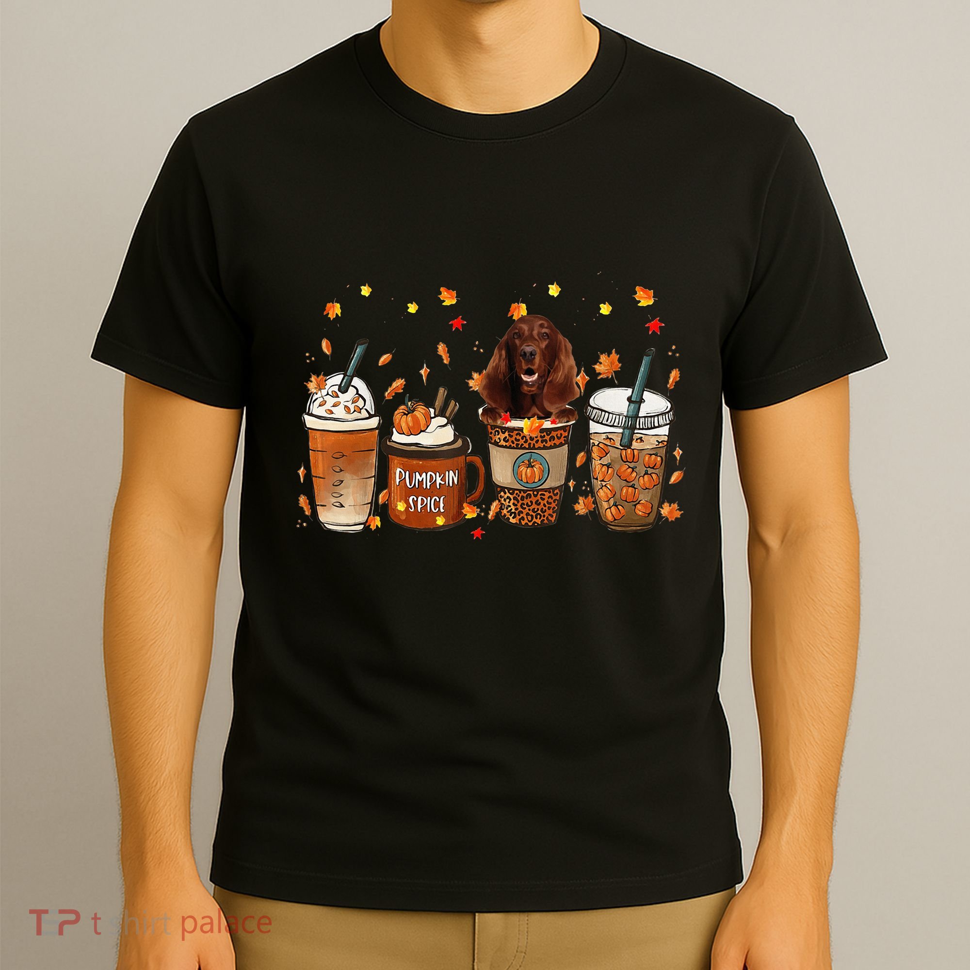 Irish Setter Fall Pumpkin Spice Latte Mug T-Shirt