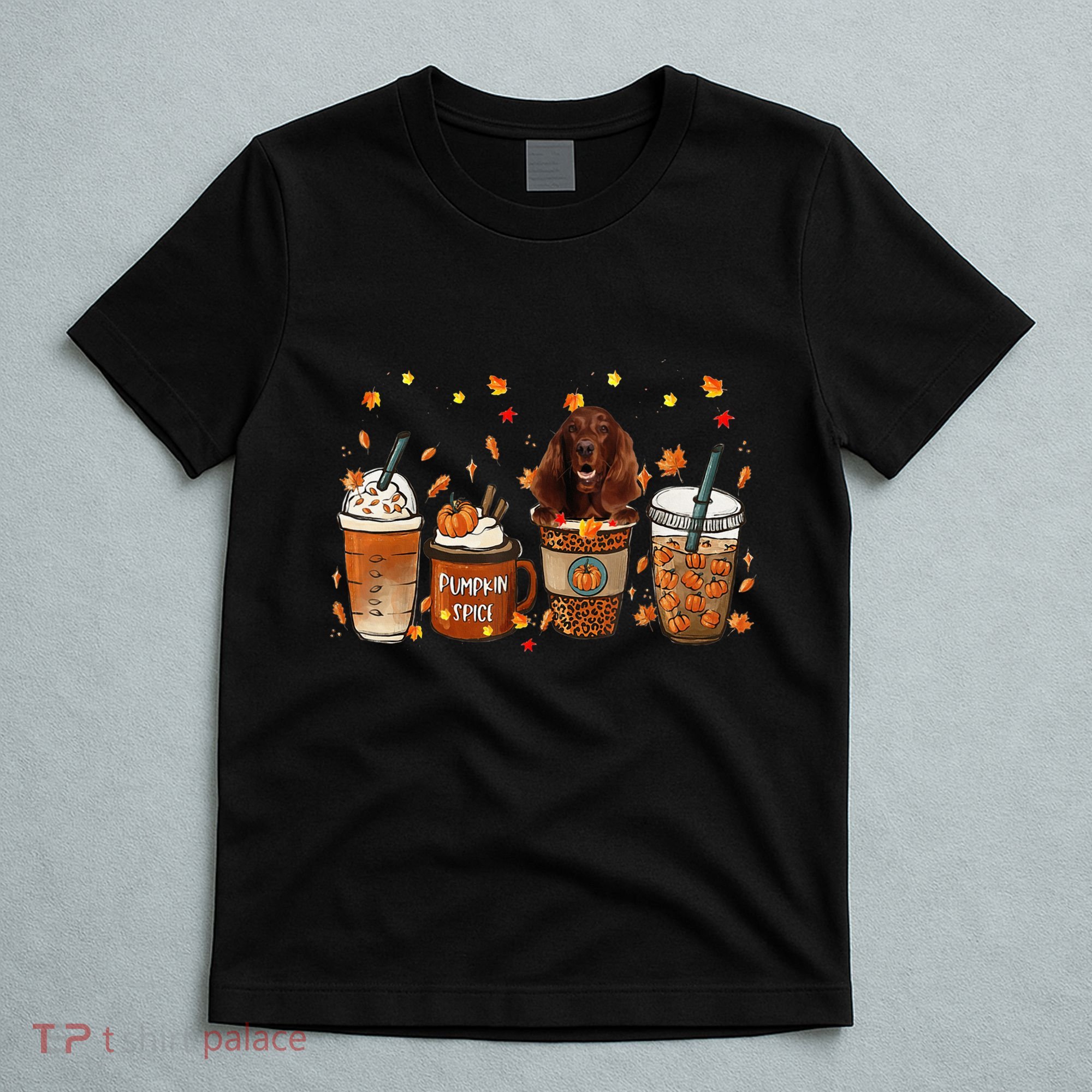 Irish Setter Fall Pumpkin Spice Latte Mug T-Shirt