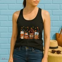 Irish Setter Fall Pumpkin Spice Latte Mug Women's Tank Top thumb 2