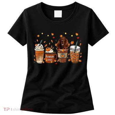 Irish Setter Fall Pumpkin Spice Latte Mug Women's T-Shirt