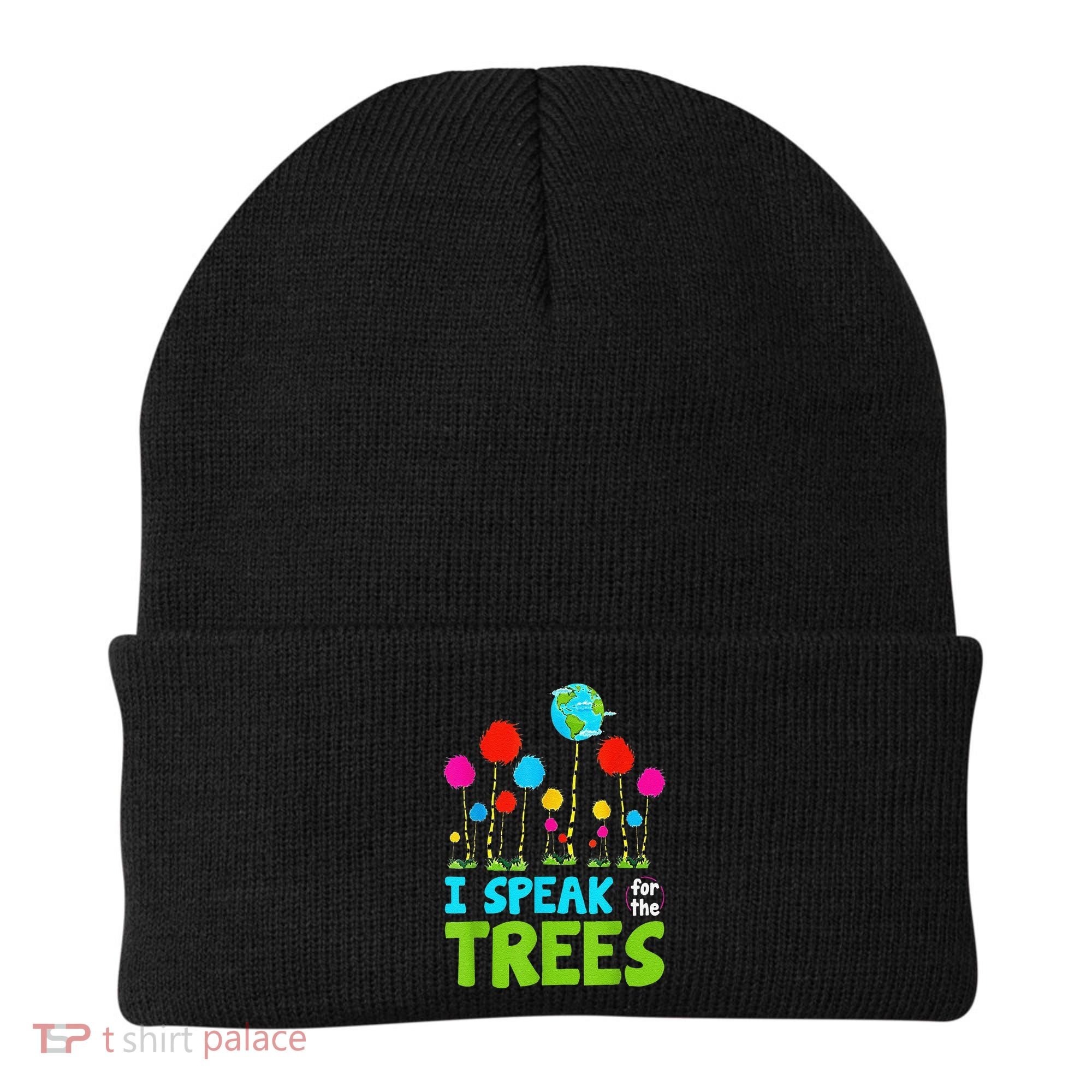 I Speak For Trees Earth Day Save Earth Inspiration Hippie Beanie