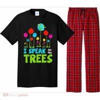 I Speak For Trees Earth Day Save Earth Inspiration Hippie Pajama Set thumb 0