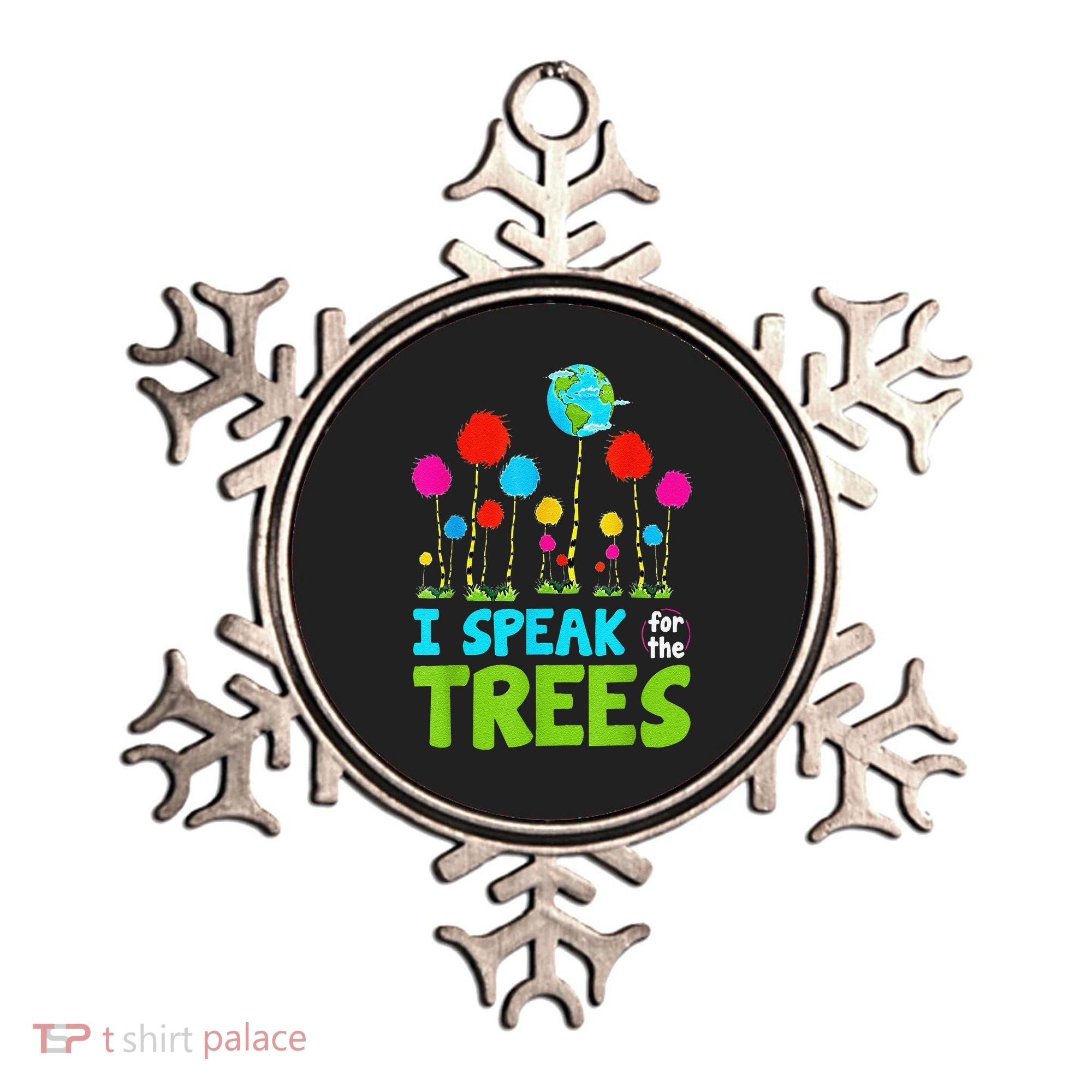 I Speak For Trees Earth Day Save Earth Inspiration Hippie Ornament