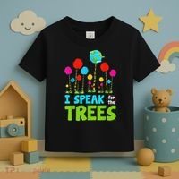 I Speak For Trees Earth Day Save Earth Inspiration Hippie Toddler T-Shirt thumb 3