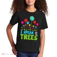I Speak For Trees Earth Day Save Earth Inspiration Hippie Kids T-Shirt thumb 2