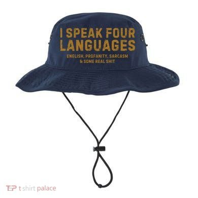 I Speak Four Languages Bucket Hat