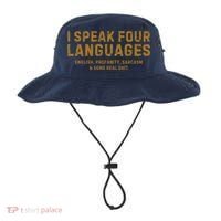 I Speak Four Languages Bucket Hat thumb 0