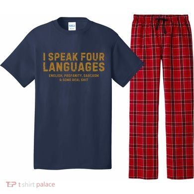 I Speak Four Languages Pajama Set