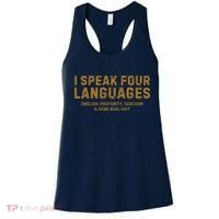I Speak Four Languages Women's Tank Top thumb 0