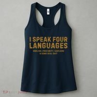 I Speak Four Languages Women's Tank Top thumb 3