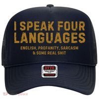 I Speak Four Languages Hat thumb 0