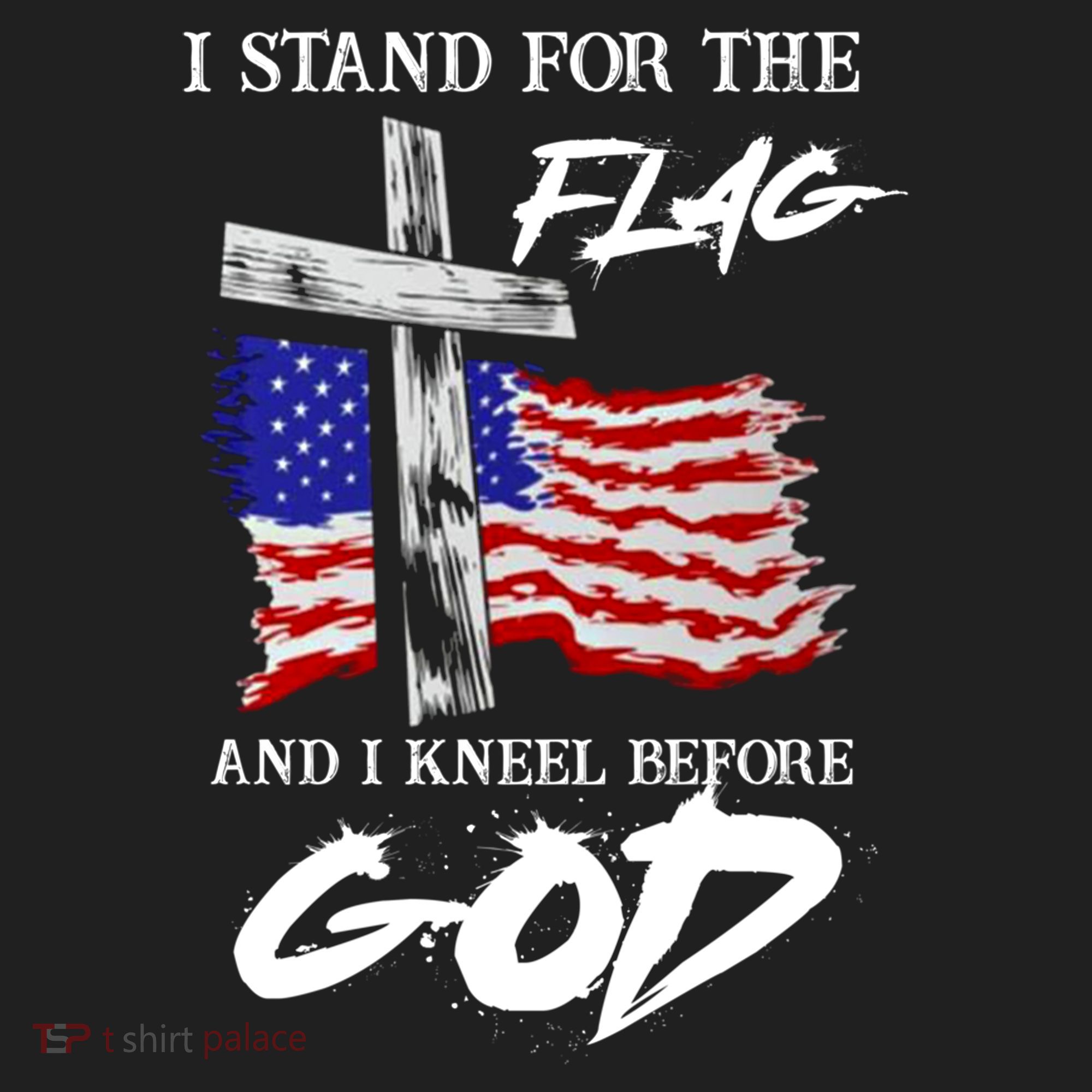 I Stand For The Flag And Kneel Before God America Flag Cross Meaningful Gift Women's Sweatshirt