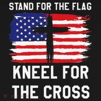 I Stand For The Flag Kneel For The Cross Patriotic Christian Toddler T-Shirt thumb 4