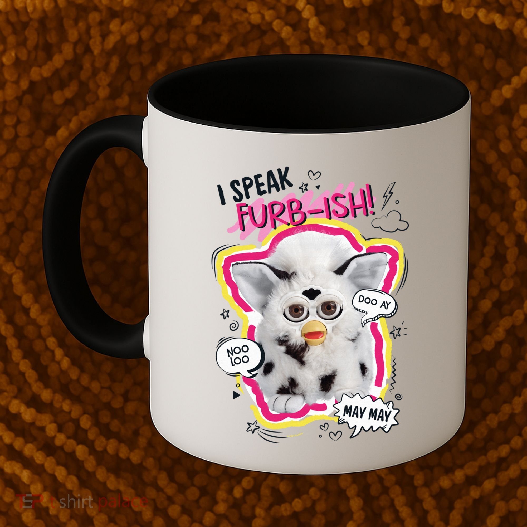 I Speak Furbish! Snowball Retro Vibes Big Chest Coffee Mug