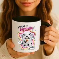 I Speak Furbish! Snowball Retro Vibes Big Chest Coffee Mug thumb 3