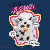 I Speak Furbish! Snowball Retro Vibes Big Chest Apron thumb 3