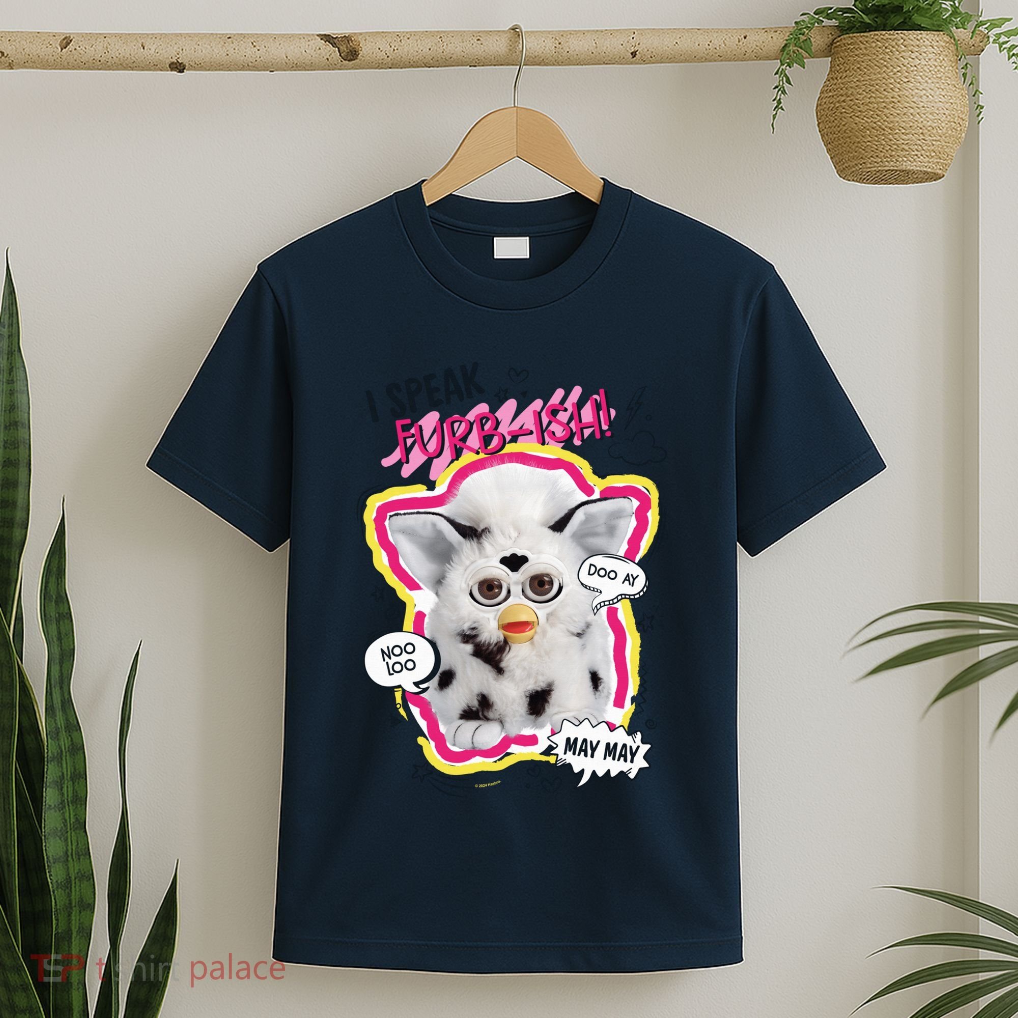 I Speak Furbish! Snowball Retro Vibes Big Chest T-Shirt