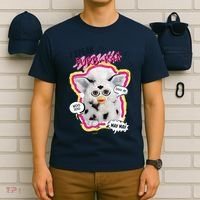 I Speak Furbish! Snowball Retro Vibes Big Chest T-Shirt thumb 6